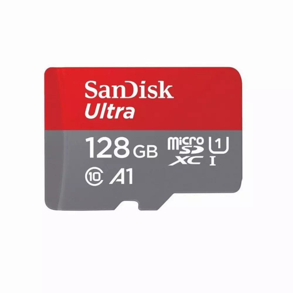 Карта памет SanDisk Ultra microSDXC 128GB + SD Adapter 140MB/s A1 Class 10 UHS-I
