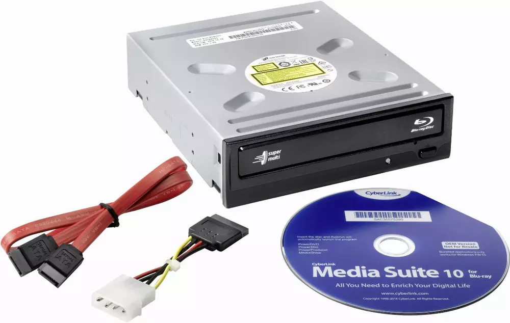 Оптично устройство Blue-Ray Hitachi-LG BH16NS55 SATA Black