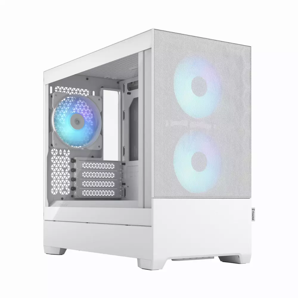 Кутия Fractal Pop Mini Air RGB White TG Clear - FD-C-POR1M-01