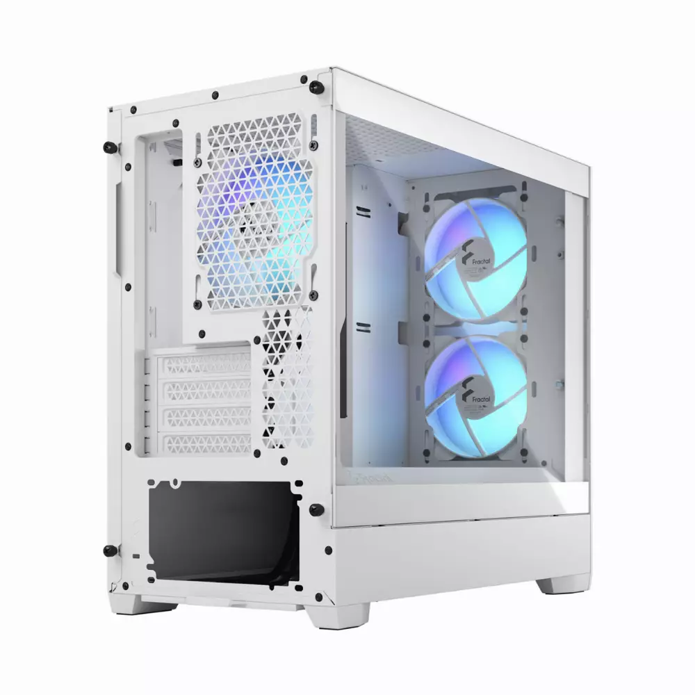 Кутия Fractal Pop Mini Air RGB White TG Clear - FD-C-POR1M-01