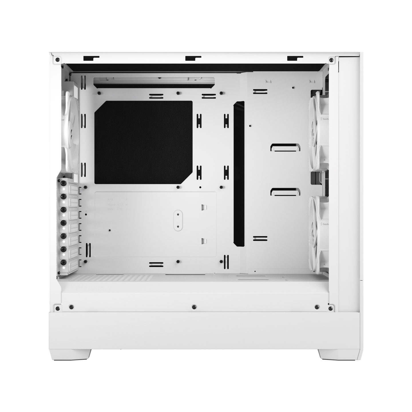Кутия Fractal Pop Silent White TG Clear Tint - FD-C-POS1A-04