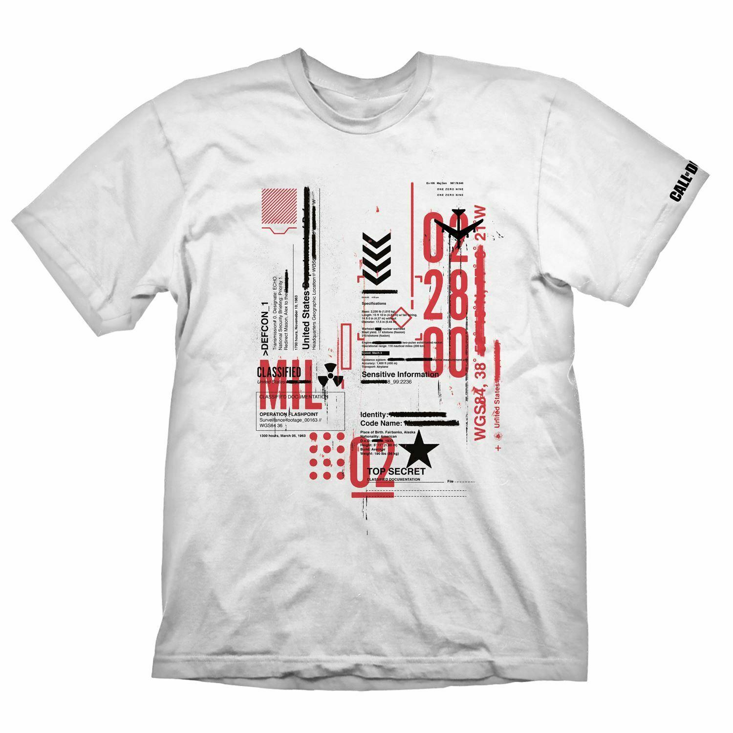 Тениска Call of Duty: Cold War T-Shirt "Defcon-1" White - Size M