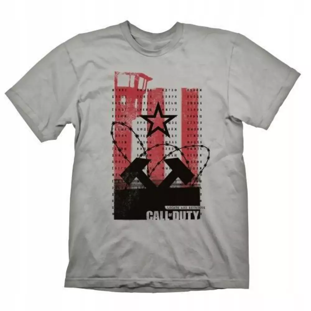 Тениска Call of Duty: Cold War T-Shirt "Guard Tower" Light Grey - Size XXL