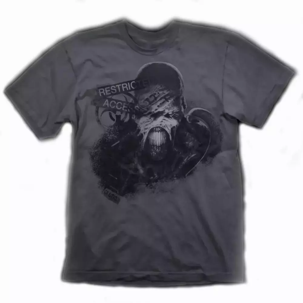 Тениска Resident Evil 3 T-Shirt "Restricted" Grey - Size XL