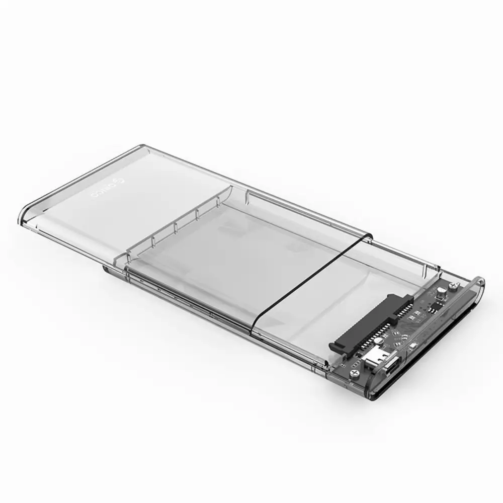 Външна кутия Orico 2139C3-G2-CR-EP Storage Case 2.5" 10Gbps Type-C Transparent