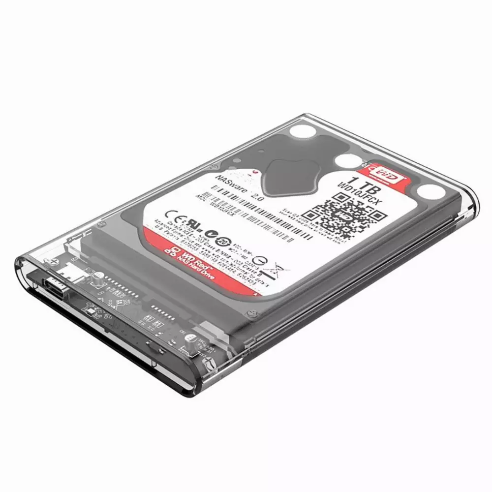 Външна кутия Orico 2139C3-G2-CR-EP Storage Case 2.5" 10Gbps Type-C Transparent