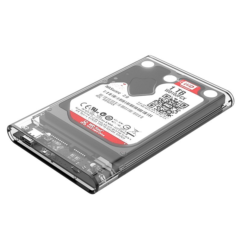 Външна кутия Orico 2139C3-G2-CR-EP Storage Case 2.5" 10Gbps Type-C Transparent 