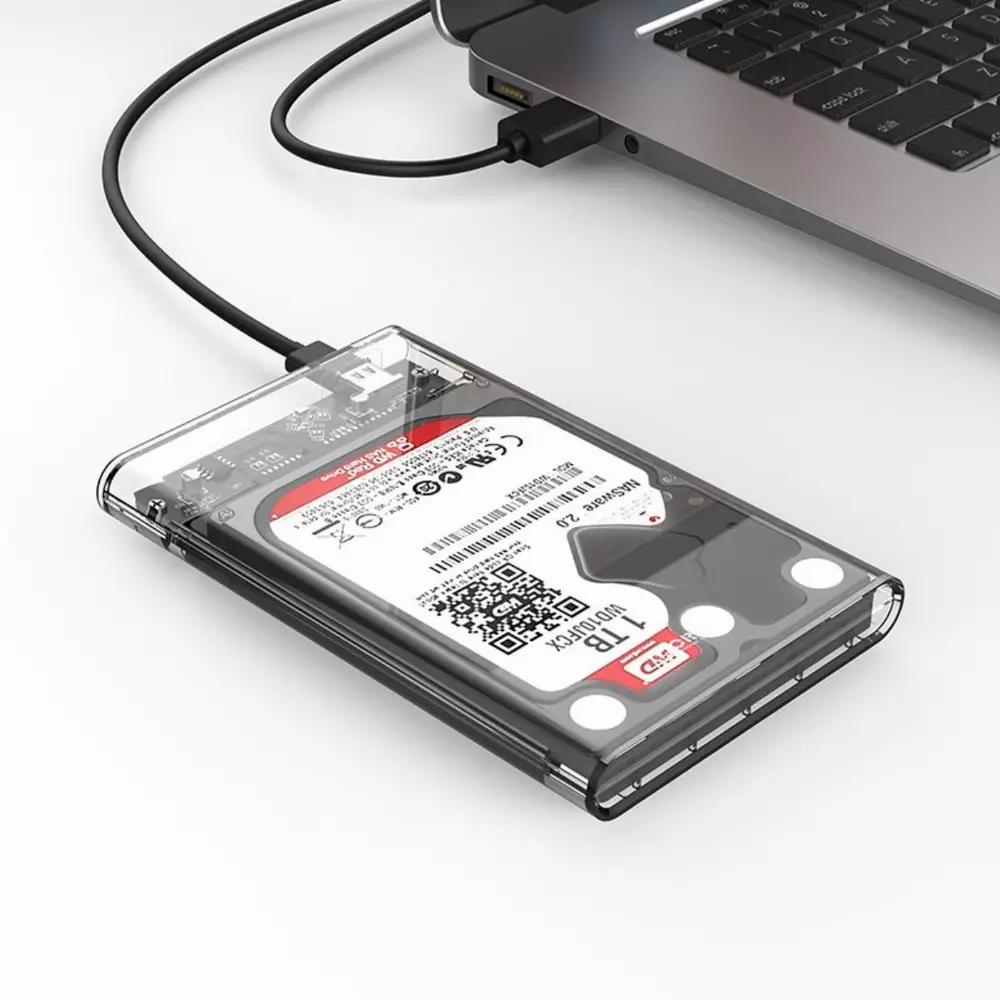 Външна кутия Orico 2139C3-G2-CR-EP Storage Case 2.5" 10Gbps Type-C Transparent