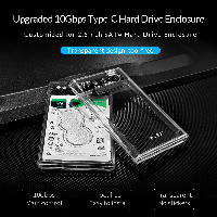 Външна кутия Orico 2139C3-G2-CR-EP Storage Case 2.5" 10Gbps Type-C Transparent 