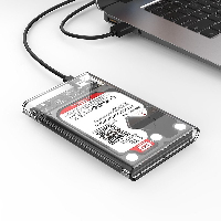 Външна кутия Orico 2139C3-G2-CR-BP Storage Case 2.5" 10Gbps Type-C Transparent 
