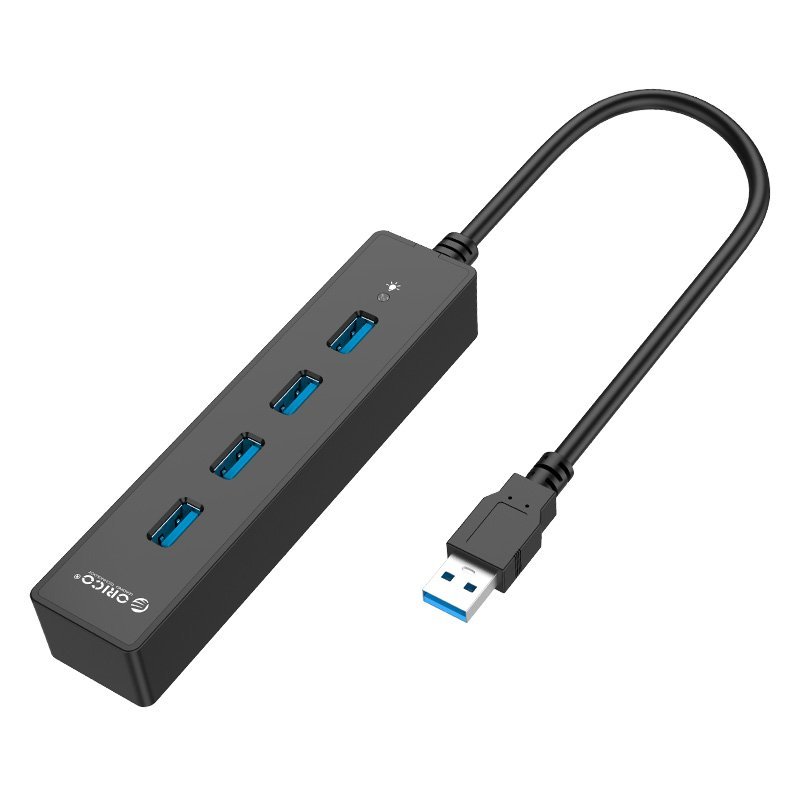 Orico хъб USB3.0 HUB 4 port black - W8PH4-U3-BK