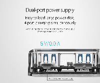 Orico хъб USB3.0 HUB 4 port transparent, 1m cable - MH4U-U3-03-CR