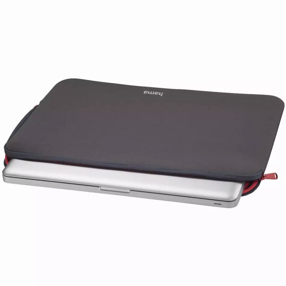 Калъф за лаптоп HAMA Neoprene, До 40 cm (15.6"), Цип, Сив