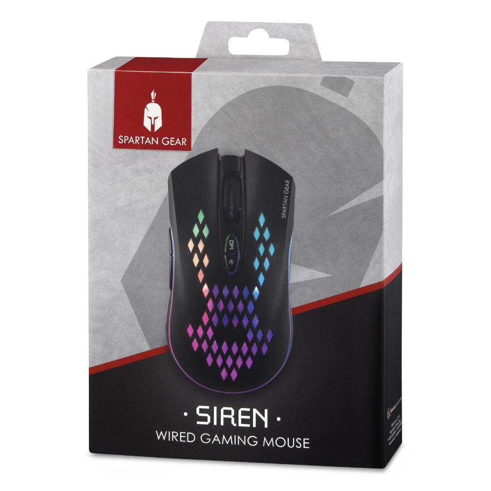 Геймърска мишка Spartan Gear Siren Black