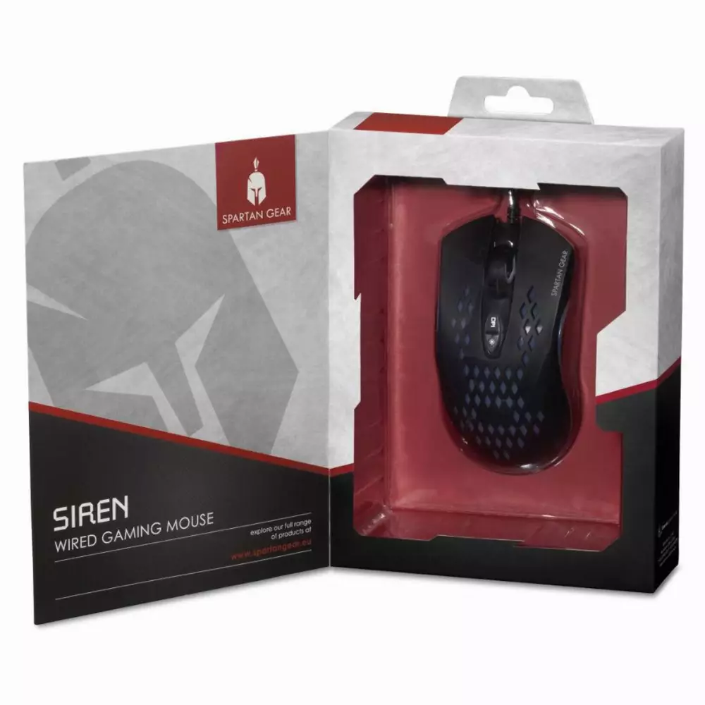 Геймърска мишка Spartan Gear Siren Black