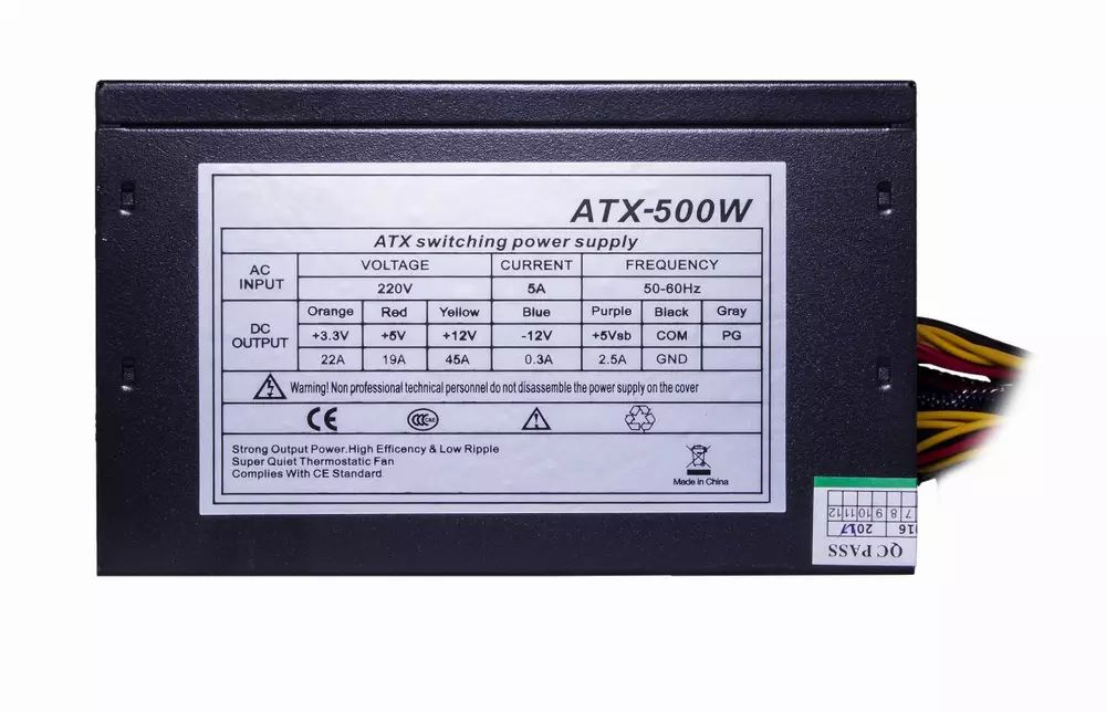 Захранване Estillo ATX-500W PSU Black
