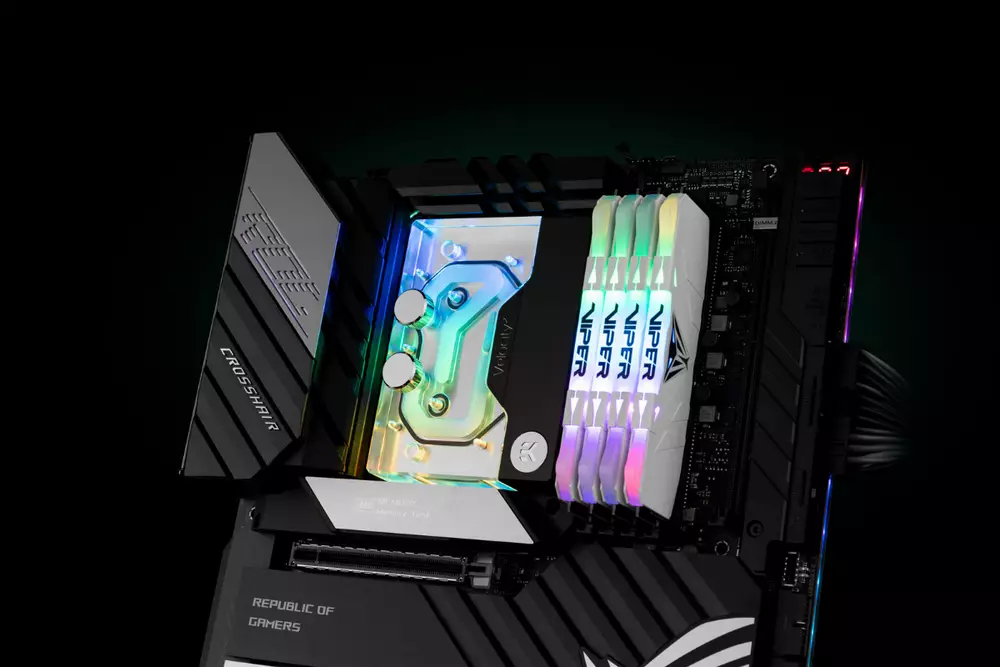 Воден блок за процесор EK-Quantum Velocity&sup2; D-RGB - AM4 Nickel + Plexi