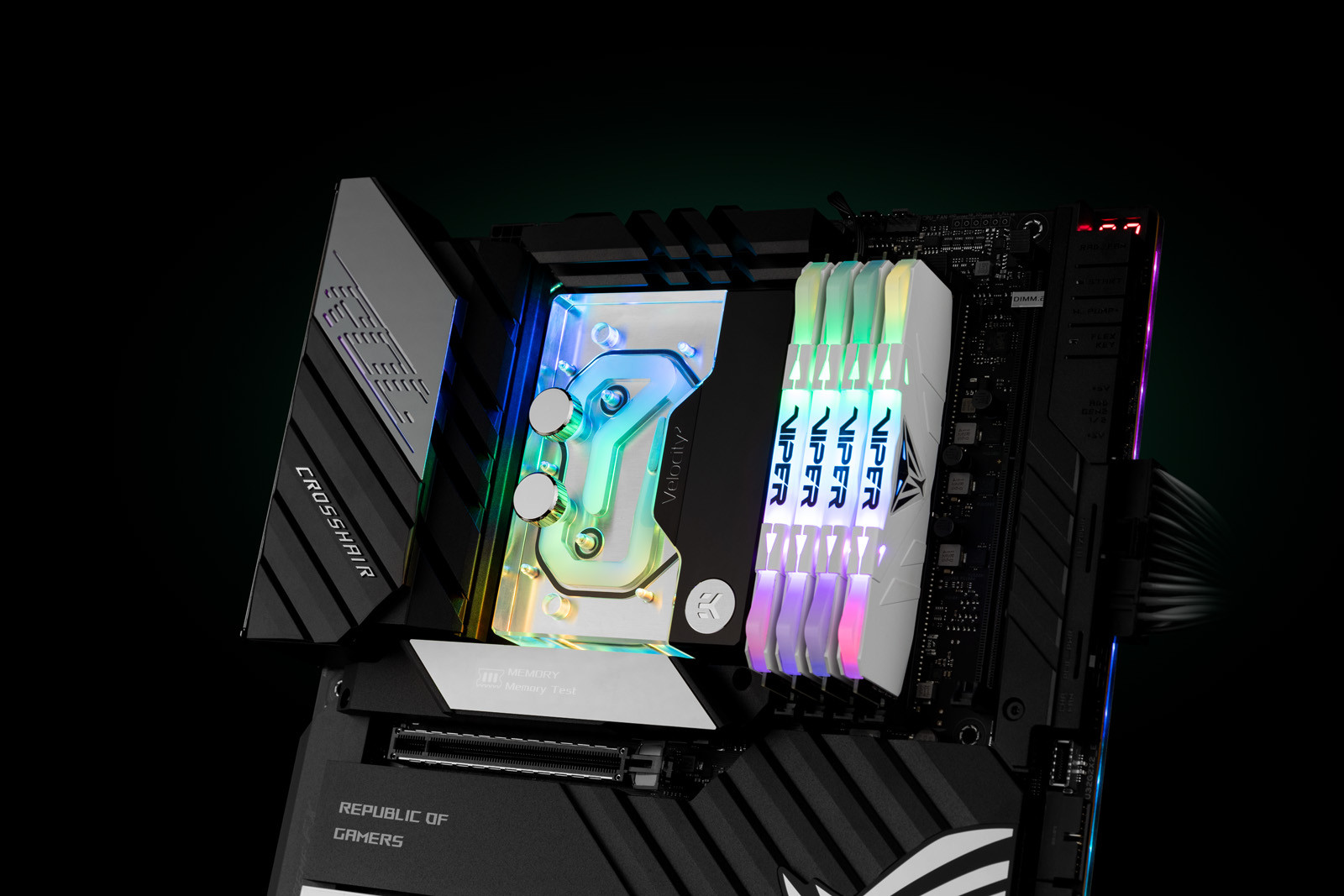 Воден блок за процесор EK-Quantum Velocity² D-RGB - AM4 Nickel + Plexi