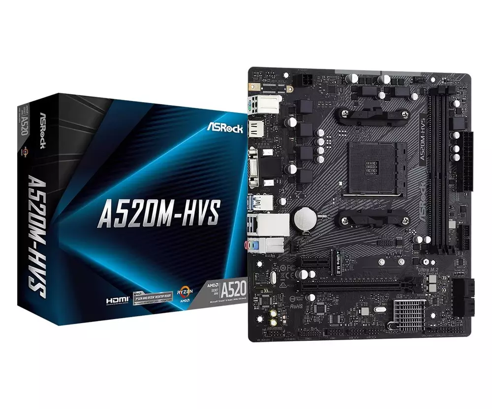 Дънна платка ASRock A520M-H AM4