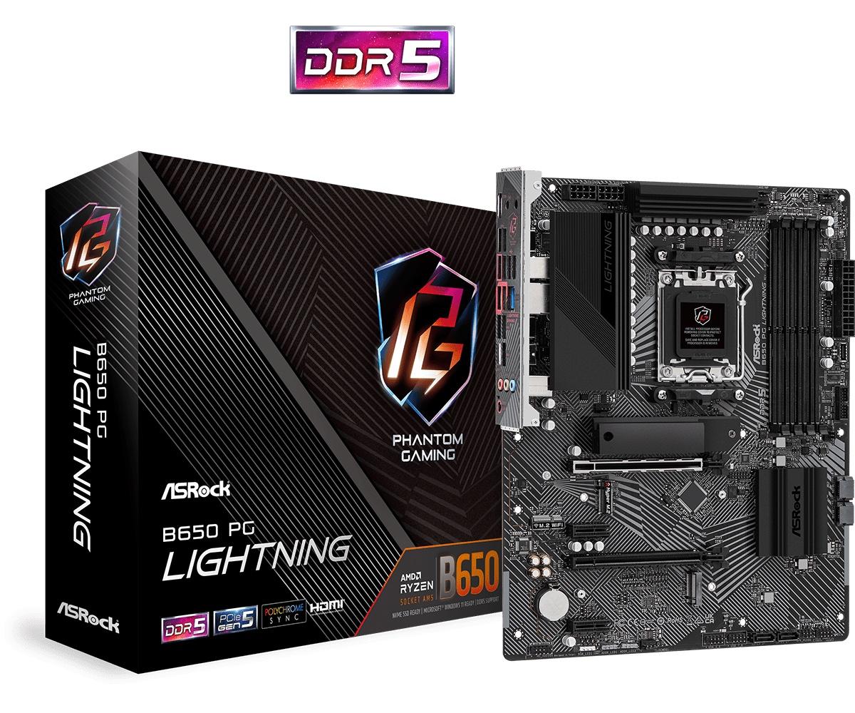 Дънна платка ASROCK B650 PG Lightning AM5