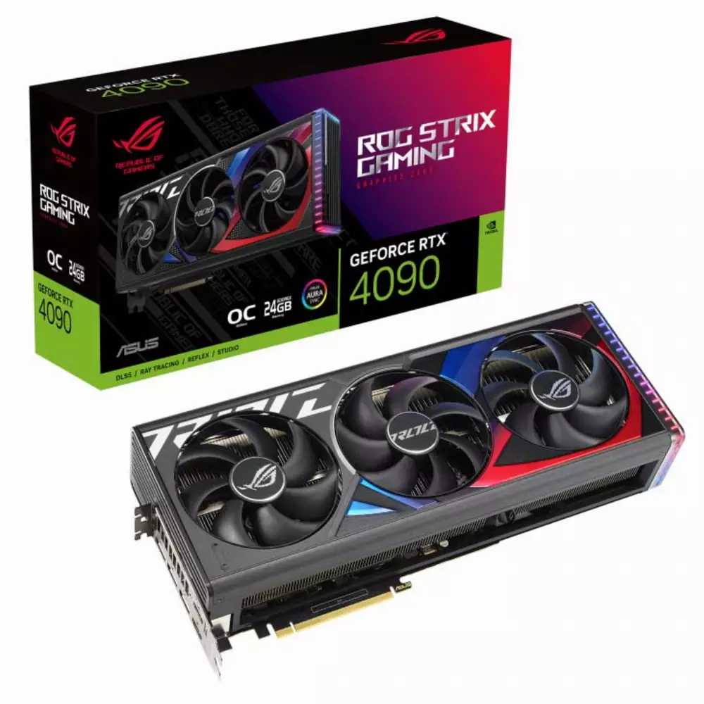 Видео карта Asus ROG Strix GeForce RTX 4090 OC Edition 24GB GDDR6X