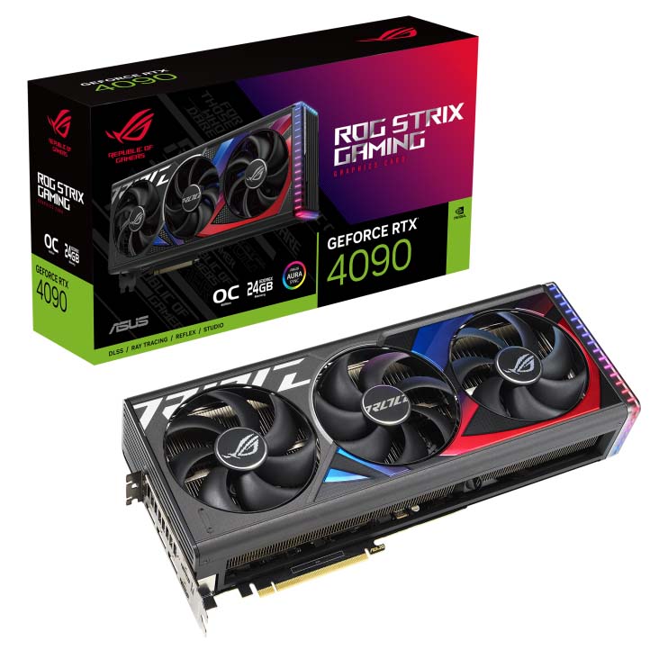 Видео карта Asus ROG Strix GeForce RTX 4090 OC Edition 24GB GDDR6X