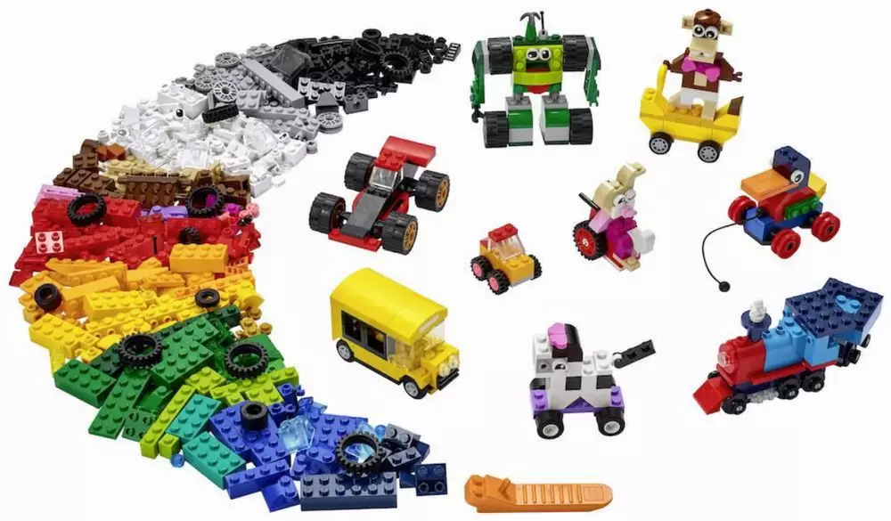 LEGO Classic - Stone box with wheels - 11014