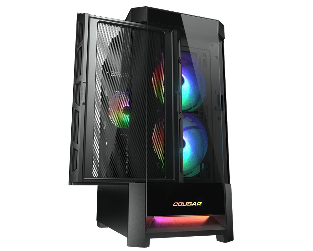 Кутия COUGAR DUOFACE RGB Black Mid Tower Case - CG385ZD100001