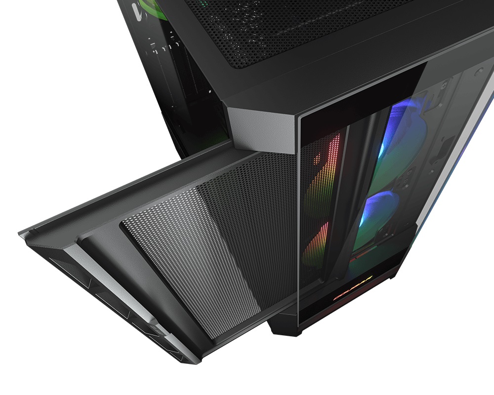 Кутия COUGAR DUOFACE RGB Black Mid Tower Case - CG385ZD100001