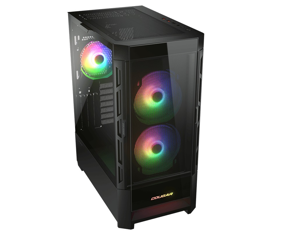 Кутия COUGAR DUOFACE RGB Black Mid Tower Case - CG385ZD100001