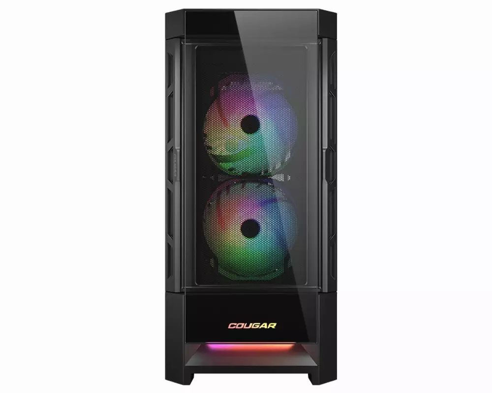 Кутия COUGAR DUOFACE RGB Black Mid Tower Case - CG385ZD100001