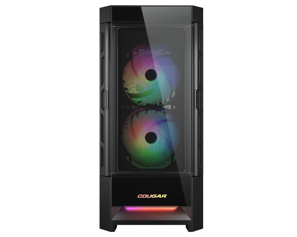Кутия COUGAR DUOFACE RGB Black Mid Tower Case - CG385ZD100001