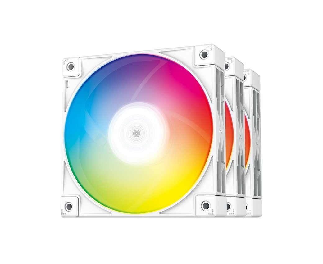 Комплект вентиляторов DeepCool FC120 White ARGB Fan Pack 3-in-1 3x120mm