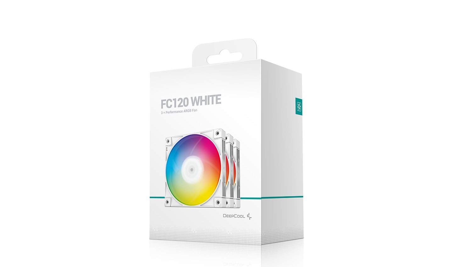 Комплект вентиляторов DeepCool FC120 White ARGB Fan Pack 3-in-1 3x120mm