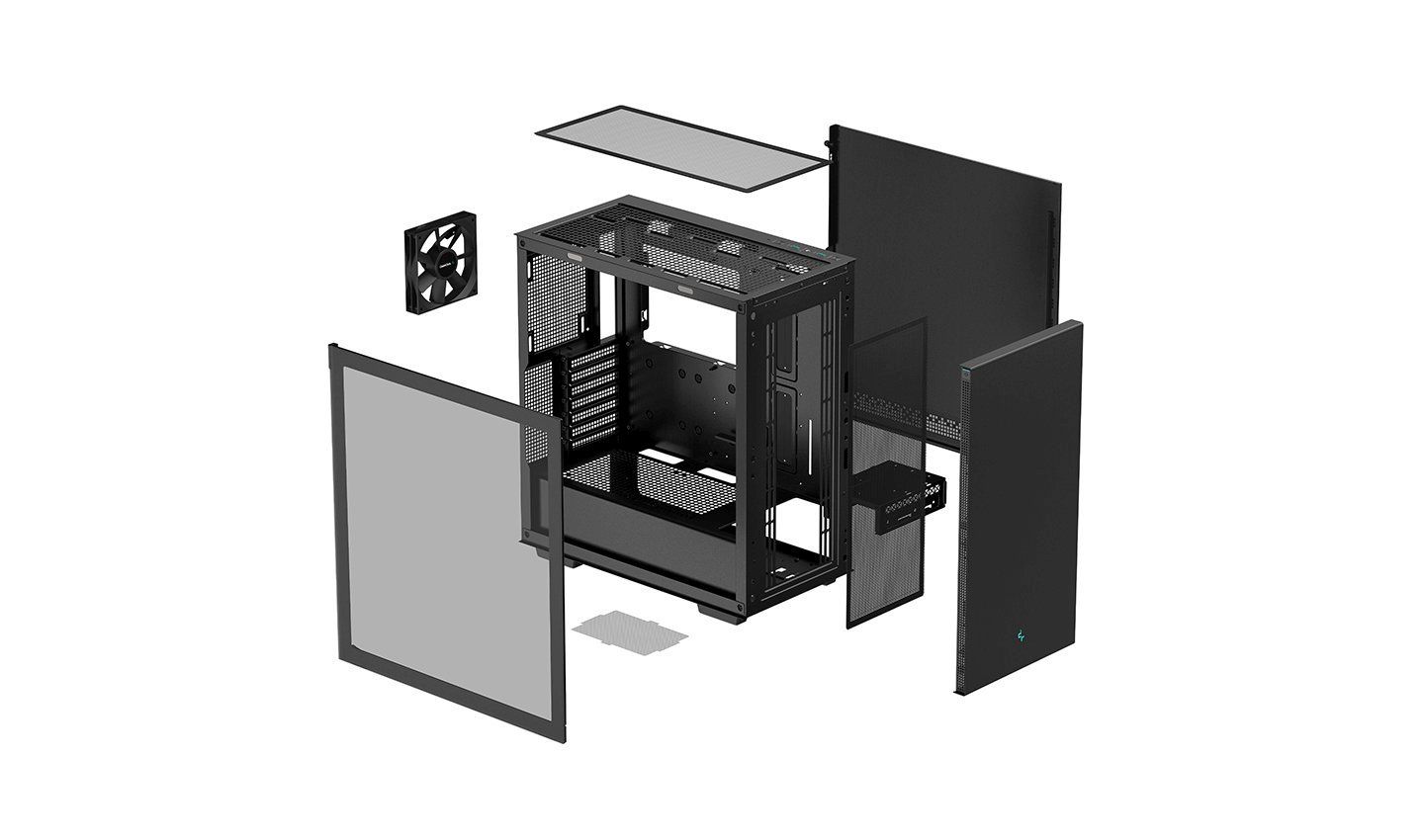 Кутия DeepCool CH510 Case EATX Black