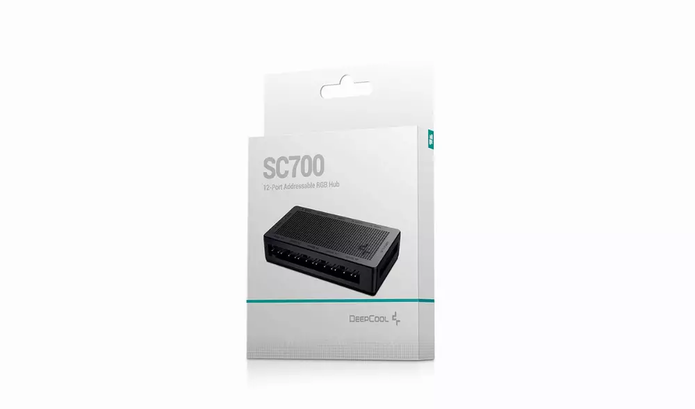 ARGB контролер DeepCool Addressable RGB Hub SC700 - 12 port, SATA Power, Magnetic