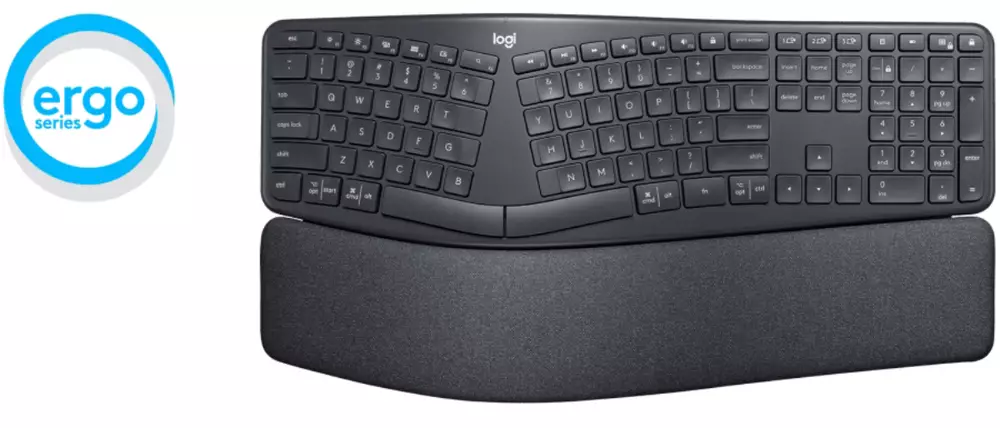 Клавиатура LOGITECH ERGO K860 WIRELESS GRAPHITE - 920-010108