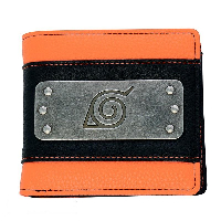 Портфейл ABYSTYLE NARUTO SHIPPUDEN Naruto, Метална емблема, Оранжев/Кафяв