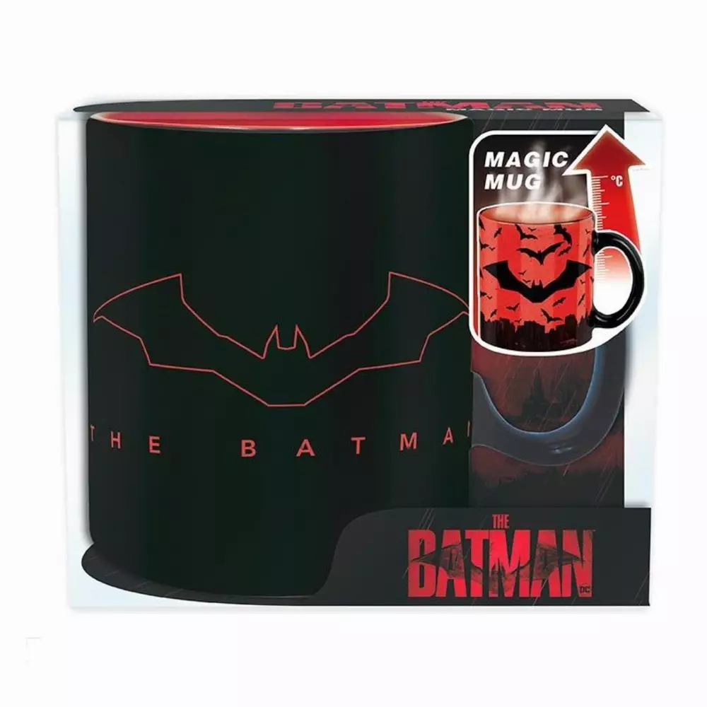 Чаша ABYSTYLE DC COMICS Mug Heat Change The Batman, Сменящ се цвят, King size, Черен