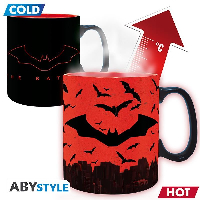 Чаша ABYSTYLE DC COMICS Mug Heat Change The Batman, Сменящ се цвят, King size, Черен