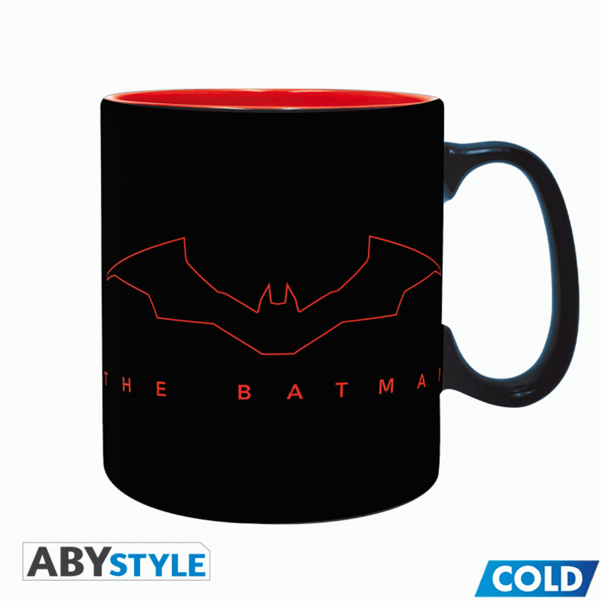Чаша ABYSTYLE DC COMICS Mug Heat Change The Batman, Сменящ се цвят, King size, Черен