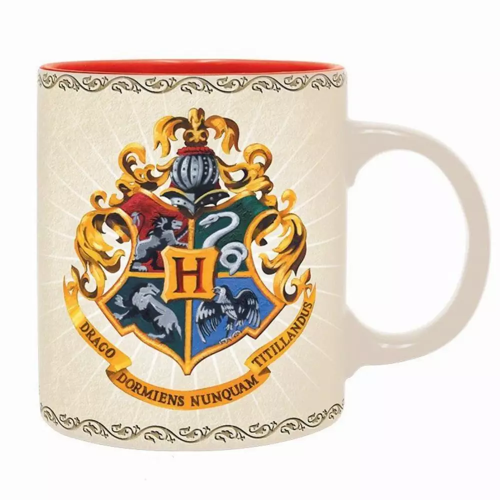 Чаша ABYSTYLE HARRY POTTER Hogwarts 4 Houses, Бял