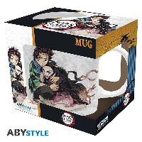 Чаша ABYSTYLE DEMON SLAYER Tanjiro & Nezuko, Бял