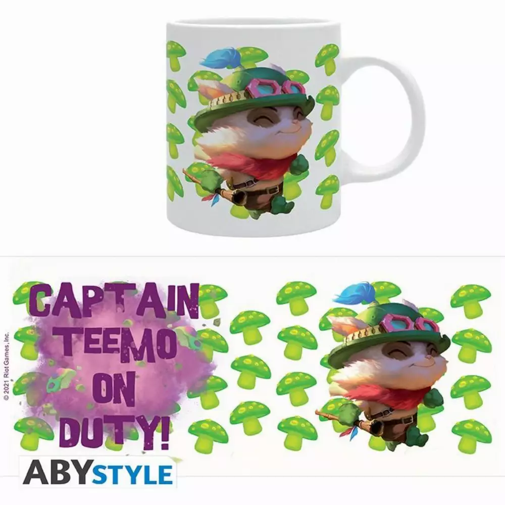 Чаша ABYSTYLE LEAGUE OF LEGENDS Captain Teemo on duty, Бял