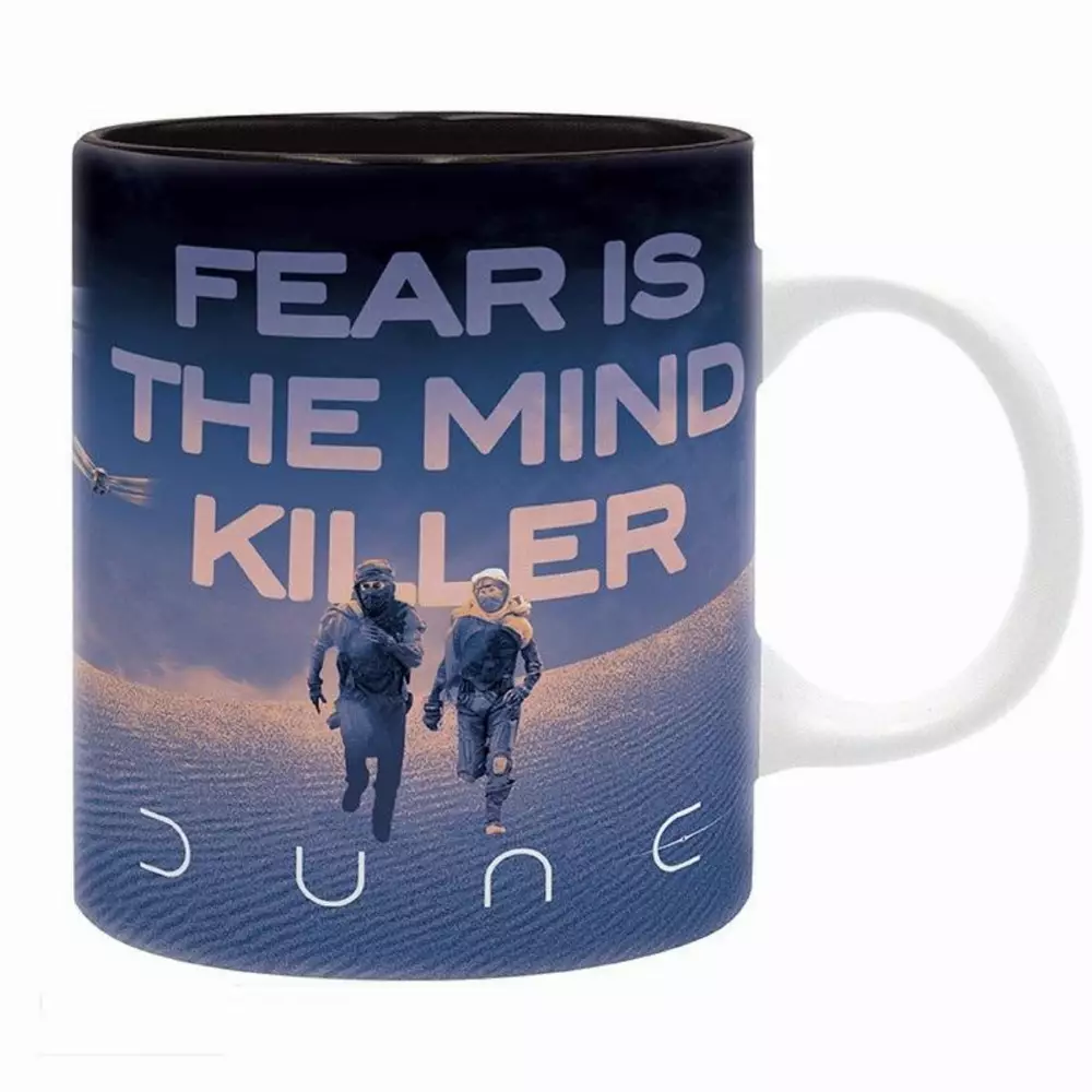 Чаша ABYSTYLE DUNE Fear is the mind-killer, Черен/Син