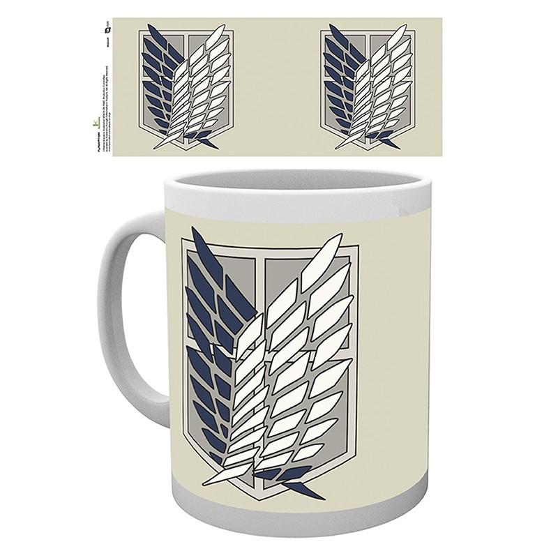 Чаша ABYSTYLE ATTACK ON TITAN Badge, Сив