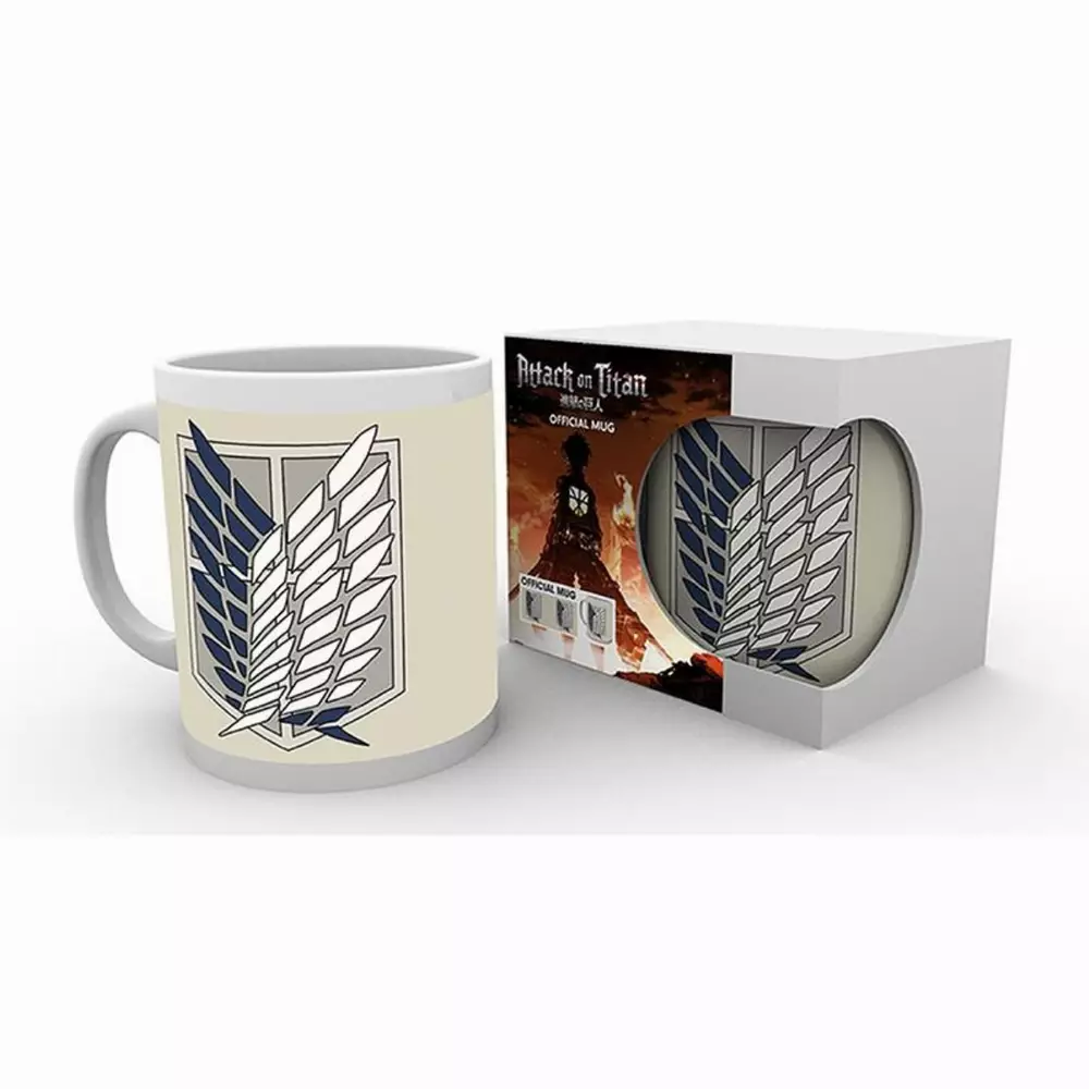 Чаша ABYSTYLE ATTACK ON TITAN Badge, Сив