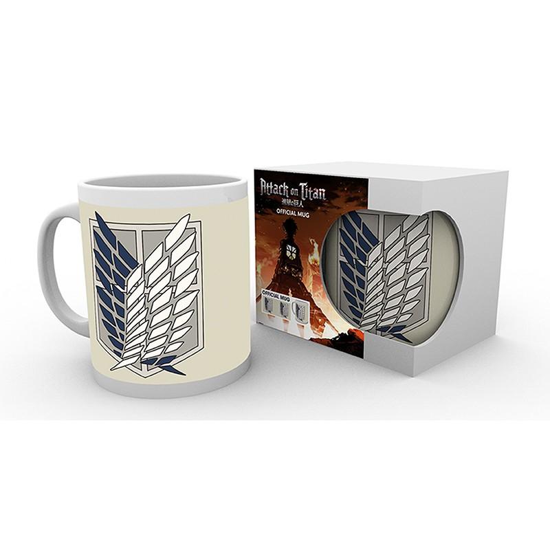 Чаша ABYSTYLE ATTACK ON TITAN Badge, Сив