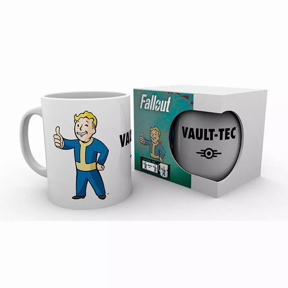 Чаша ABYSTYLE FALLOUT Vault Boy, Бял