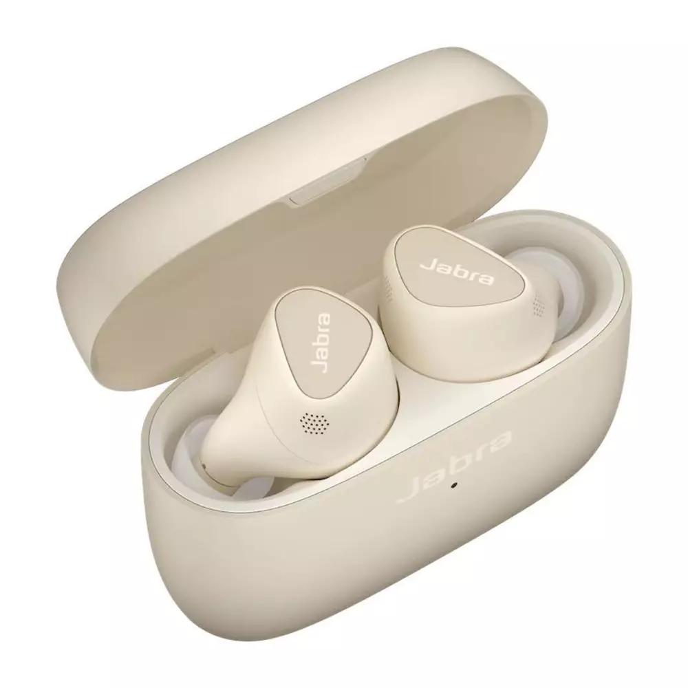 Блутут слушалки Jabra Elite 5 Gold Beige